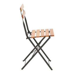 Τραπεζαρία Pometia pakoworld σετ 3τεμ ξύλο-μέταλλο-137-000012