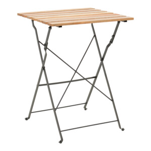 Τραπεζαρία Pometia pakoworld σετ 3τεμ ξύλο-μέταλλο-137-000012