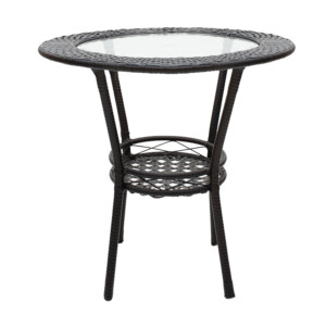 Σαλόνι Saylor pakoworld σετ 3τεμ μέταλλο-pe rattan καφέ-140-000028