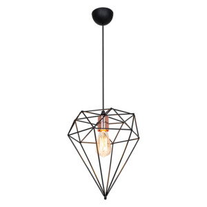 Φωτιστικό οροφής μονόφωτο PWL-1022 pakoworld Ε27 μαύρο Φ30x35εκ-147-000038