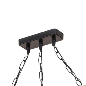 Φωτιστικό οροφής τρίφωτο PWL-1027 pakoworld Ε27 φυσικό-μαύρο 48.5x10x47εκ-147-000044