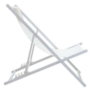 Σεζλόνγκ επαγγελματική Corte pakoworld αλουμίνιο λευκό-textilene μπεζ-152-000008