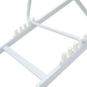 Σεζλόνγκ επαγγελματική Corte pakoworld αλουμίνιο λευκό-textilene μπεζ-152-000008