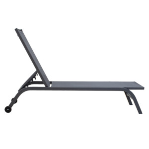 Ξαπλώστρα Jaipur pakoworld αλουμίνιο-textilene ανθρακί-152-000009