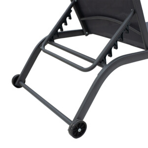 Ξαπλώστρα Jaipur pakoworld αλουμίνιο-textilene ανθρακί-152-000009