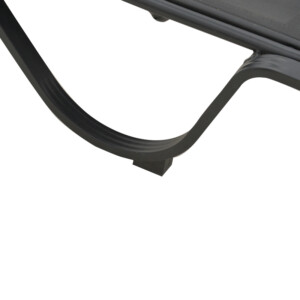 Ξαπλώστρα με μπράτσα Attain pakoworld αλουμίνιο και textilene σε ανθρακί απόχρωση191x64x32εκ-152-000025