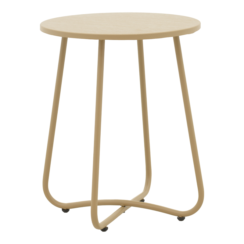 Τραπέζι Bramwell pakoworld μέταλλο μπεζ Φ40x50εκ-152-000046 Τραπέζι Bramwell pakoworld μέταλλο μπεζ Φ40x50εκ-152-000046