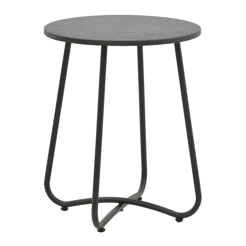 Τραπέζι Bramwell pakoworld μέταλλο ανθρακί Φ40x50εκ-152-000047 Τραπέζι Bramwell pakoworld μέταλλο ανθρακί Φ40x50εκ-152-000047