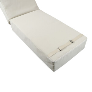 Μαξιλάρι Vertian pakoworld textilene σε μπεζ απόχρωση 194x58x20εκ-152-000096