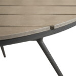 Τραπεζαρία Appa-Moly σετ 5τεμ pakoworld αλουμίνιο και plywood σε ανθρακί απόχρωση Φ120x74εκ-152-000102