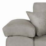 Γωνιακός καναπές-κρεβάτι αναστρέψιμος Comy pakoworld μπεζ-καφέ 286x160x75-90εκ-166-000007