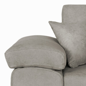 Γωνιακός καναπές-κρεβάτι αναστρέψιμος Comy pakoworld μπεζ-καφέ 286x160x75-90εκ-166-000007