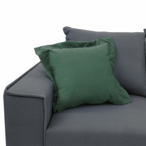 Γωνιακός καναπές Fabulous pakoworld αναστρέψιμος ύφασμα ανθρακί-κυπαρισσί 240x165x95εκ-168-000038