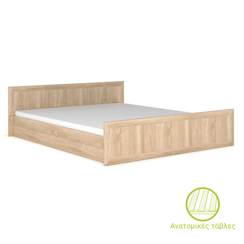 Κρεβάτι διπλό Rebecca pakoworld sonoma 160x200εκ-173-000033 Κρεβάτι διπλό Rebecca pakoworld sonoma 160x200εκ-173-000033