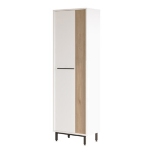 Παπουτσοθήκη Scarpiera 9θέσεων pakoworld σε φυσική-λευκή απόχρωση 57.2x35.5x185.6εκ-176-000206