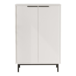 Παπουτσοθήκη Kinga 5ραφιών pakoworld σε λευκή απόχρωση 72x35.5x105.6εκ-176-000208