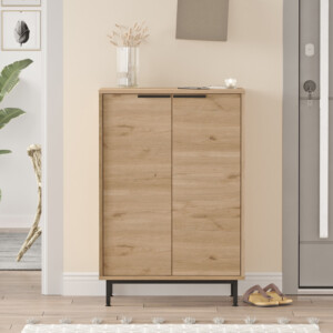 Παπουτσοθήκη Kinga 5ραφιών pakoworld σε φυσική απόχρωση 72x35.5x105.6εκ-176-000209