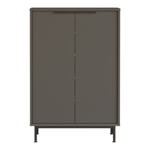 Παπουτσοθήκη Kinga 5ραφιών pakoworld σε ανθρακί απόχρωση 72x35.5x105.6εκ-176-000210