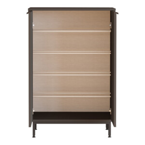 Παπουτσοθήκη Kinga 5ραφιών pakoworld σε ανθρακί απόχρωση 72x35.5x105.6εκ-176-000210