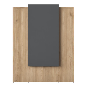 Γραφείο reception Zowel pakoworld με led μελαμίνης φυσικό-ανθρακί 90x40x110εκ-182-000069