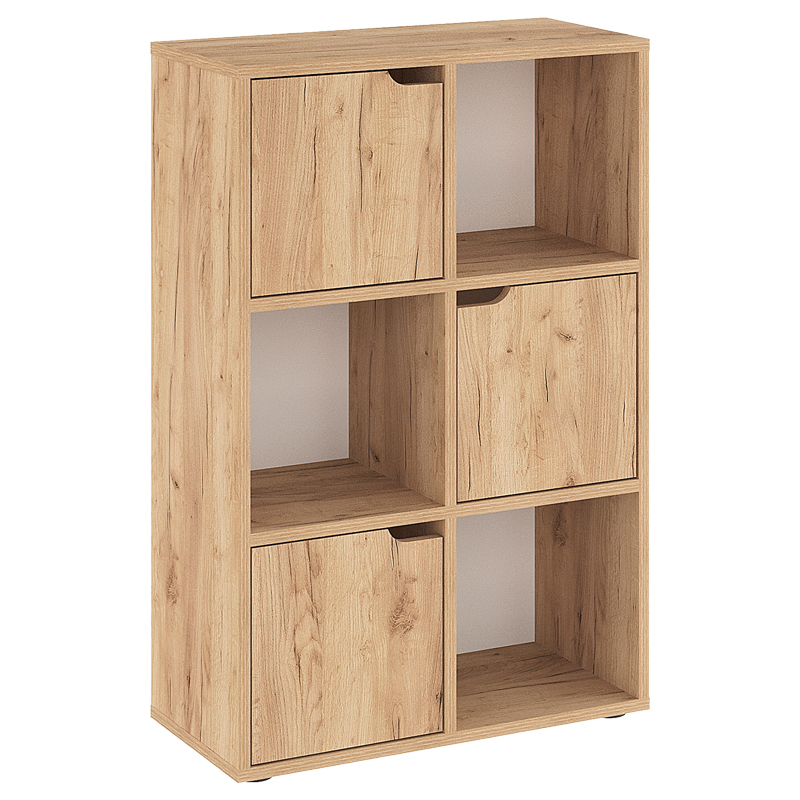 Βιβλιοθήκη Bookel pakoworld μελαμίνης σε oak απόχρωση 59.5x27.5x89εκ-184-000102 Βιβλιοθήκη Bookel pakoworld μελαμίνης σε oak απόχρωση 59.5x27.5x89εκ-184-000102