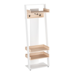 Έπιπλο εισόδου Sciove pakoworld σε λευκή-φυσική απόχρωση 70x40x200εκ-184-000120