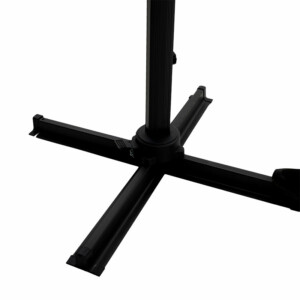 Ομπρέλα επαγγελματική κρεμαστή 360 μοιρών Raffaella pakoworld αλουμινίου 3x3m ανθρακί-186-000004