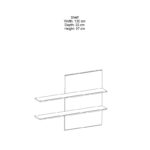 Σύνθετο σαλονιού Salome pakoworld LED wenge 200x41x190εκ-192-000003