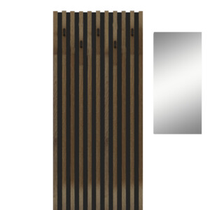 Έπιπλο εισόδου Arika pakoworld λευκό-sonoma 100x37x199.5εκ-192-000034