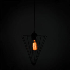 Φωτιστικό οροφής μονόφωτο Saway pakoworld E27 μαύρο 30x30x80εκ-193-000058