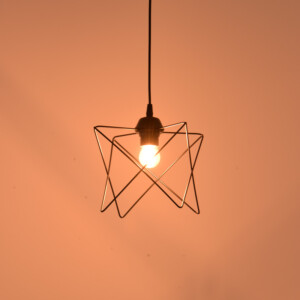 Φωτιστικό οροφής Langit pakoworld Ε27 μέταλλο μάυρο 18x18x65εκ-193-000116