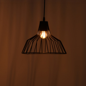 Φωτιστικό οροφής Derbea pakoworld Ε27 μέταλλο μαύρο Φ25x70εκ-193-000119