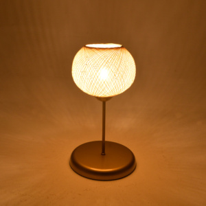 Επιτραπέζιο φωτιστικό Gaia pakoworld Ε27 μέταλλο χρυσό Φ22x37εκ-193-000122