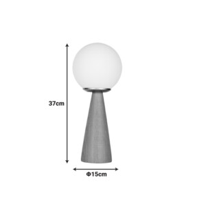 Επιτραπέζιο φωτιστικό Seziko pakoworld Ε27 σε φυσική απόχρωση Φ15x37εκ-193-000124