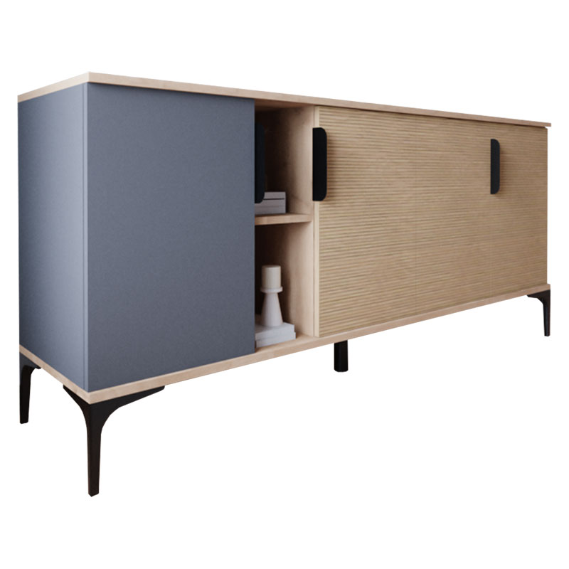 Μπουφές Tajesy pakoworld μελαμίνης ανθρακί-oak 180x40x78εκ-197-000209 Μπουφές Tajesy pakoworld μελαμίνης ανθρακί-oak 180x40x78εκ-197-000209