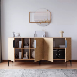 Μπουφές Tajesy pakoworld μελαμίνης oak 180x40x78εκ-197-000211