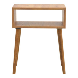 Κομοδίνο Hank pakoworld σε φυσική απόχρωση 45x30x60εκ-197-000307