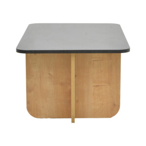 Τραπέζι Beca pakoworld σε oak-μαύρο απόχρωση 100x60x42εκ-197-000311