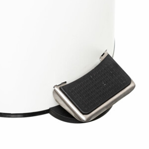 Κάδος απορριμμάτων 3L Nature pakoworld μεταλλικός λευκό-φυσικό-199-000487