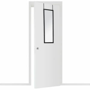 Καθρέπτης πόρτας PWD-0111 pakoworld polyresin-μαύρο 34x1.7x94εκ-199-000500