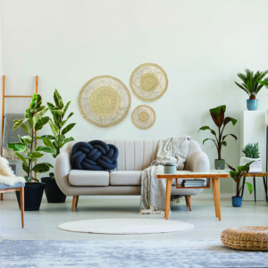 Διακοσμητικό τοίχου Lela pakoworld σετ 3 τεμαχίων φυσικό-199-000511