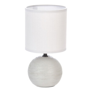 Επιτραπέζιο φωτιστικό PWL-1210 pakoworld Ε14 60W κεραμικό γκρι Φ13x25εκ-199-000514