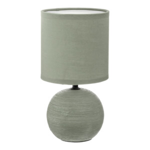 Επιτραπέζιο φωτιστικό PWL-1210 pakoworld Ε14 60W κεραμικό χακί Φ13x25εκ-199-000529