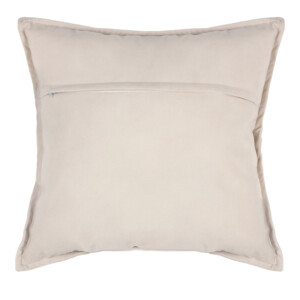 Μαξιλάρι διακοσμητικό Glober pakoworld ύφασμα σε ιβουάρ απόχρωση 45x45εκ-199-000614