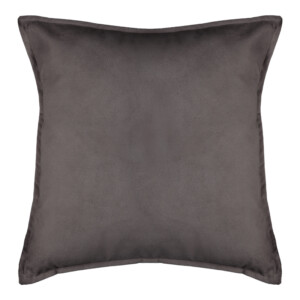 Μαξιλάρι διακοσμητικό Derfon pakoworld ύφασμα σε ανθρακί απόχρωση 55x55εκ-199-000631