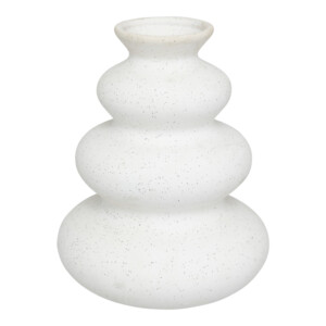 Βάζο Delfar pakoworld κεραμικό σε λευκή απόχρωση Φ16x20εκ-199-000634