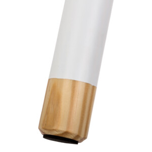 Παιδικό σκαμπό Kevou pakoworld mdf-ξύλο πεύκου σε λευκή με φυσική απόχρωση Φ24x25.7εκ-199-000641