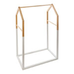 Παιδική κρεμάστρα Holen pakoworld ξύλο πεύκου σε φυσική με λευκή απόχρωση 60x37x100εκ-199-000643