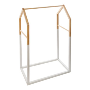 Παιδική κρεμάστρα Holen pakoworld ξύλο πεύκου σε φυσική με λευκή απόχρωση 60x37x100εκ-199-000643
