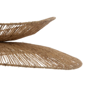 Φωτιστικό οροφής Nestor pakoworld Ε27 σε φυσική απόχρωση Φ69.5x9εκ-199-000652